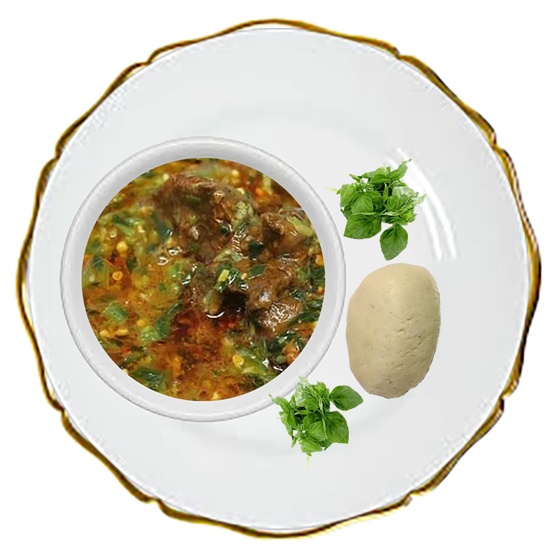 Okro Stew & Banku with your choice of Poultry, Fish, or Meat #2